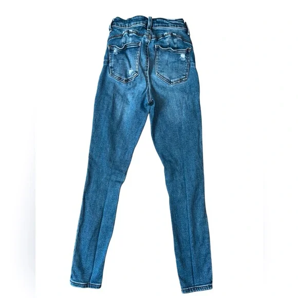 Wax Jean Blue Distressed Skinny Jeans - Picture 3 of 5